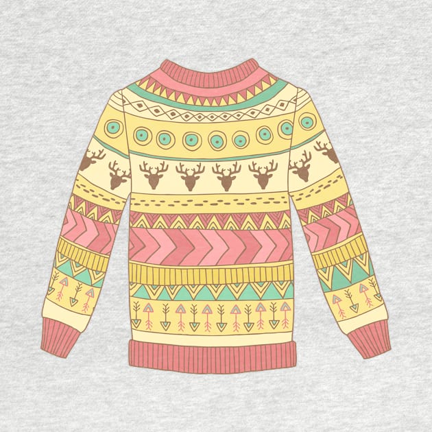 Cute cozy sweater by Olya Yatsenko